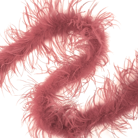 Struisvogelboa old pink 180 cm