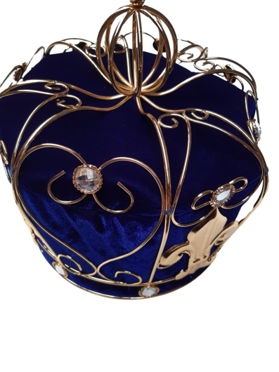 Superbe couronne royale de luxe bleue