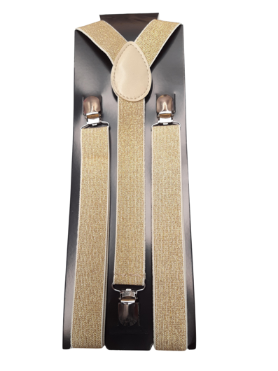 Suspender Glitter Gold