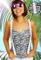 Suspenders Pink flamingo