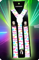 Suspenders with mustaches print