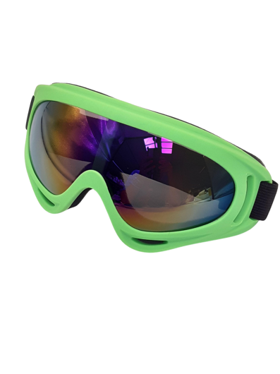 Tacky 80s Ski Goggles Green