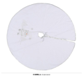 Tapis de sapin de Noël blanc 115cm