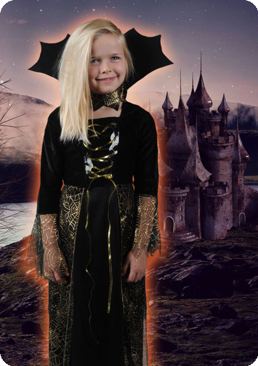 Tenue toile d'araignée vampire fille