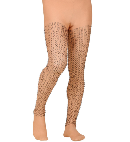 tights with hair on the legs