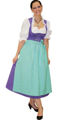Tirol Dirndl Robe Lila
