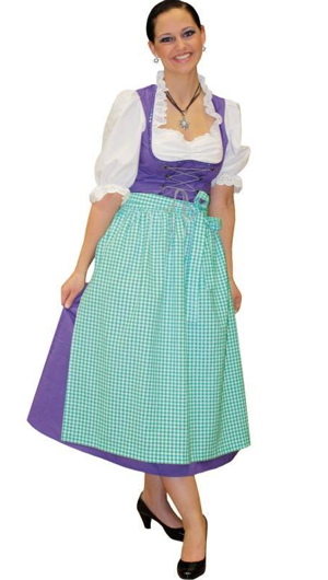 Tirol Dirndl Robe Lila