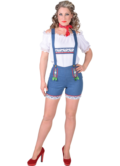 Tiroolse hotpants jeans