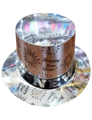 top hat happy new year cardboard