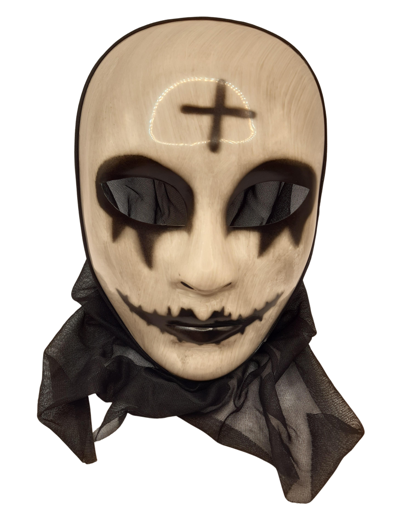 Translate the following title into English: scary nun Halloween mask
