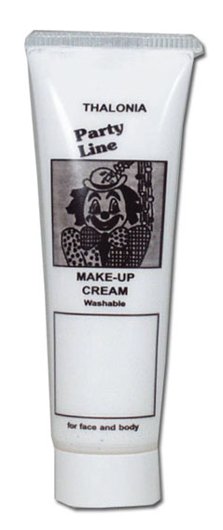 Tube de peinture de visage blanc