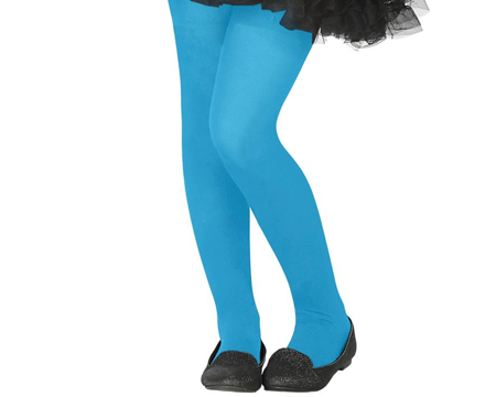 Turquoise Meisjespanty - Effen Kleur Beenmode