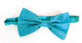Turquoise vlinderstrikje satijn