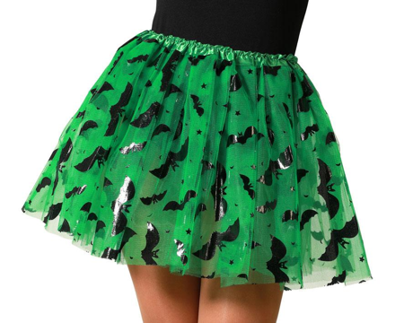 Tutu 40cm vleermuizen groen