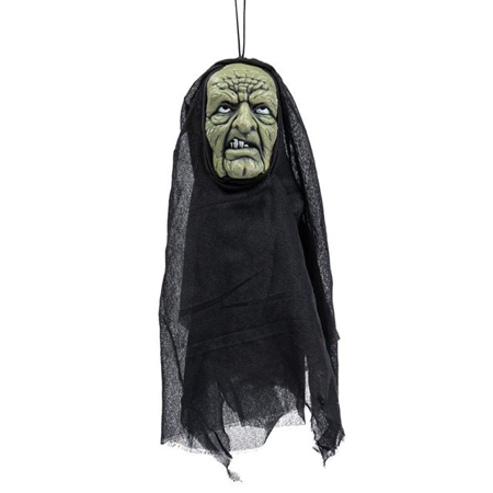Tête de sorcière Halloween 11 x 25 x 57 cm