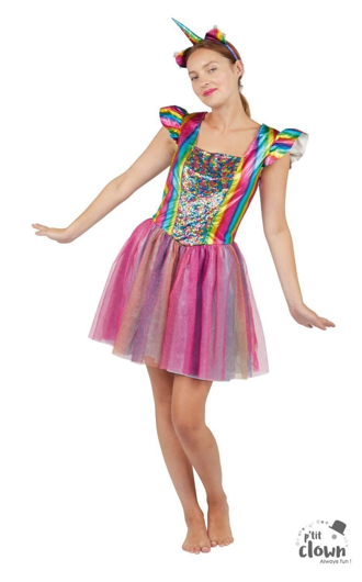 unicorn jurk voor dames rainbow
