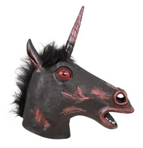 unicorn mask with blood