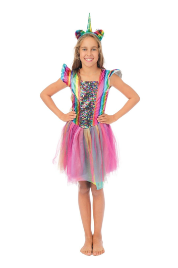 unicorn regenboog jurkje voor meisjes