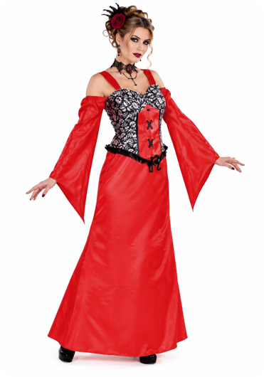 Vampier dames luxe kostuum voor halloween