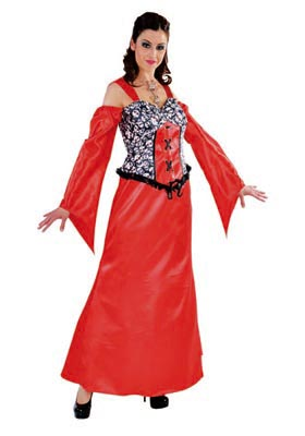 Vampier dames luxe kostuum voor halloween