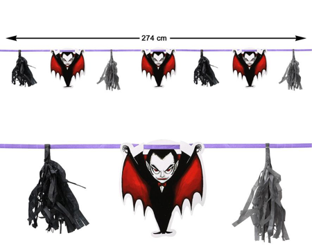 Vampier Thema Slinger 274cm - Halloween Partydecor