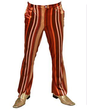 Velvet striped orange pants from the 70s