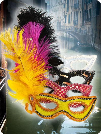Venetian mask white