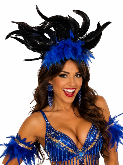 Veren hoofddeksel Brazil Blauw