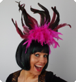 Veren hoofddeksel Brazil Fuchsia