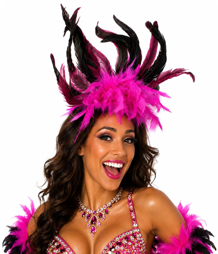 Veren hoofddeksel Brazil Fuchsia