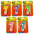 Verjaardag kaars met nummer 7