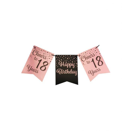 Verjaardag slinger 18 jaar - 6 meter