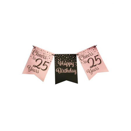 Verjaardag slinger 25 jaar - 6 meter