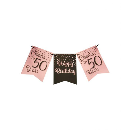 Verjaardag slinger 50 jaar - 6 meter
