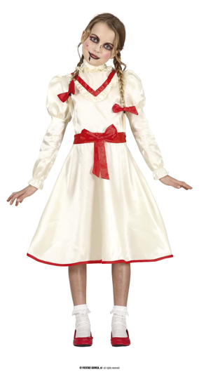 Vervloekte pop kind kostuum