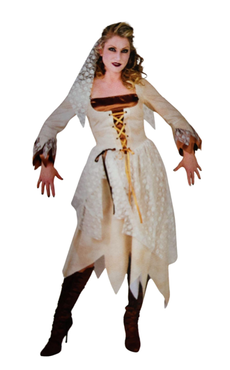 Victoriaanse Zombie Bruidsjurk voor Halloween