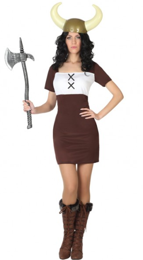 Viking Vrouw Kostuum - Middeleeuwse Strijdster