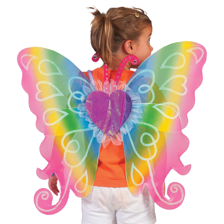 vlinder vleugels regenboog