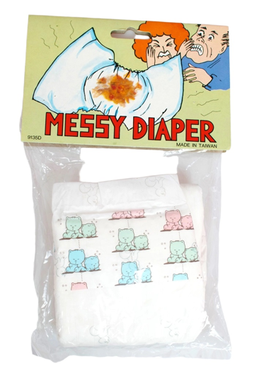 Vuile baby luier / pamper fopartikel