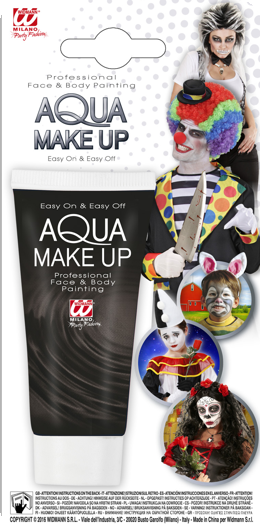 Water make-up schmink tube zwart 30 ml