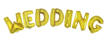 wedding foil balloons 41 cm each