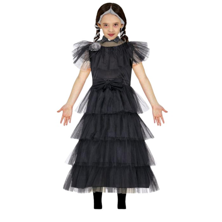 Wednesday gothic girl Halloween dress