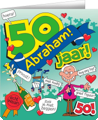 Wenskaarten - Abraham cartoon