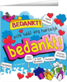 Wenskaarten - Bedankt cartoon