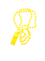 Whistle necklace fluorescent yellow