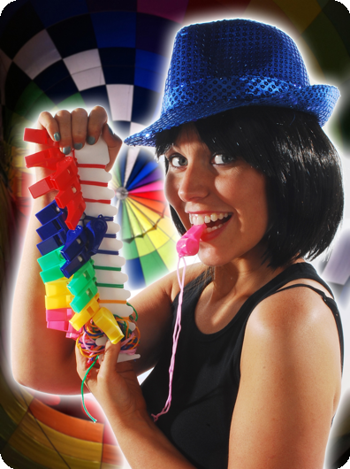 Whistles with cord 20 pieces