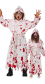 White dress with blood for children