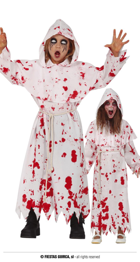 White dress with blood for children
