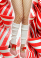 White party leg warmers
