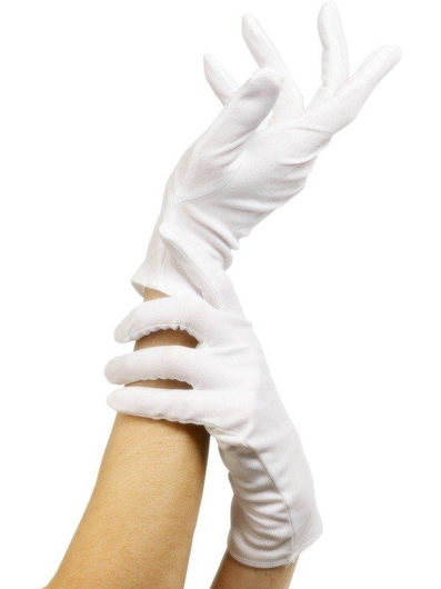White short basic gloves